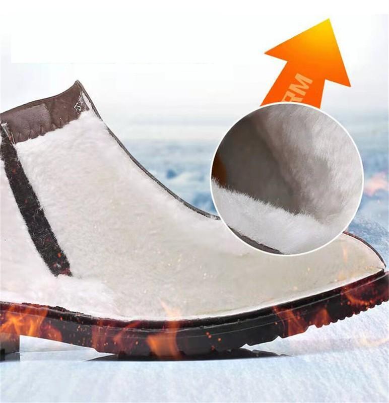Men's Fashion Round Toe Dress Boots Business Chelsea Ankle Boots