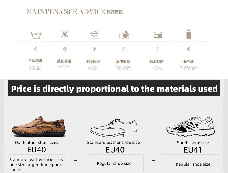 Men's Hand Sewn Loafers Indoor Business Office Shoes Artificial Leather Shoes