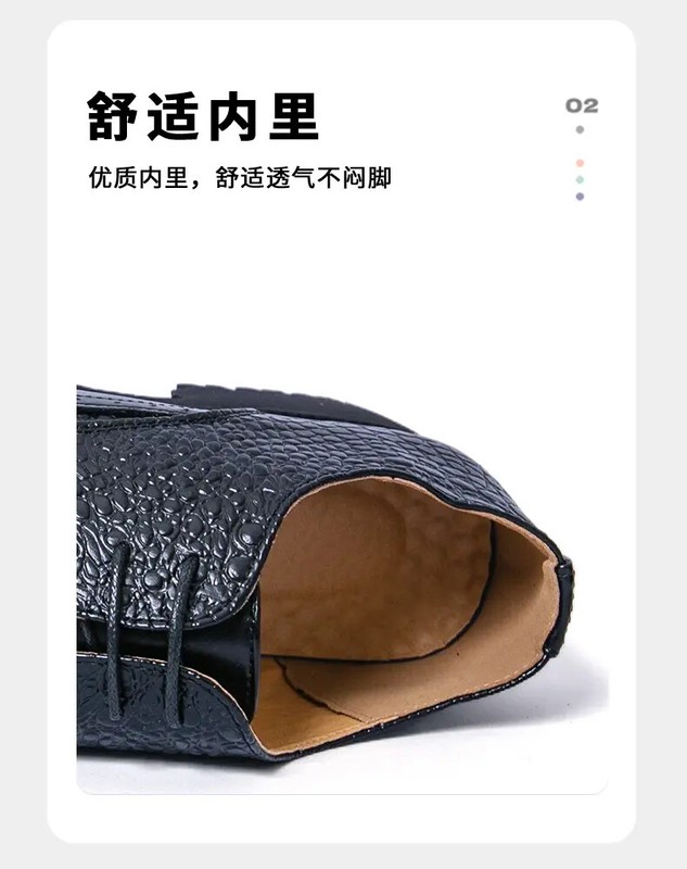 Men's Lace Up Alligator Crocodile Pattern Derby Leather Dress Formal Shoes 2025