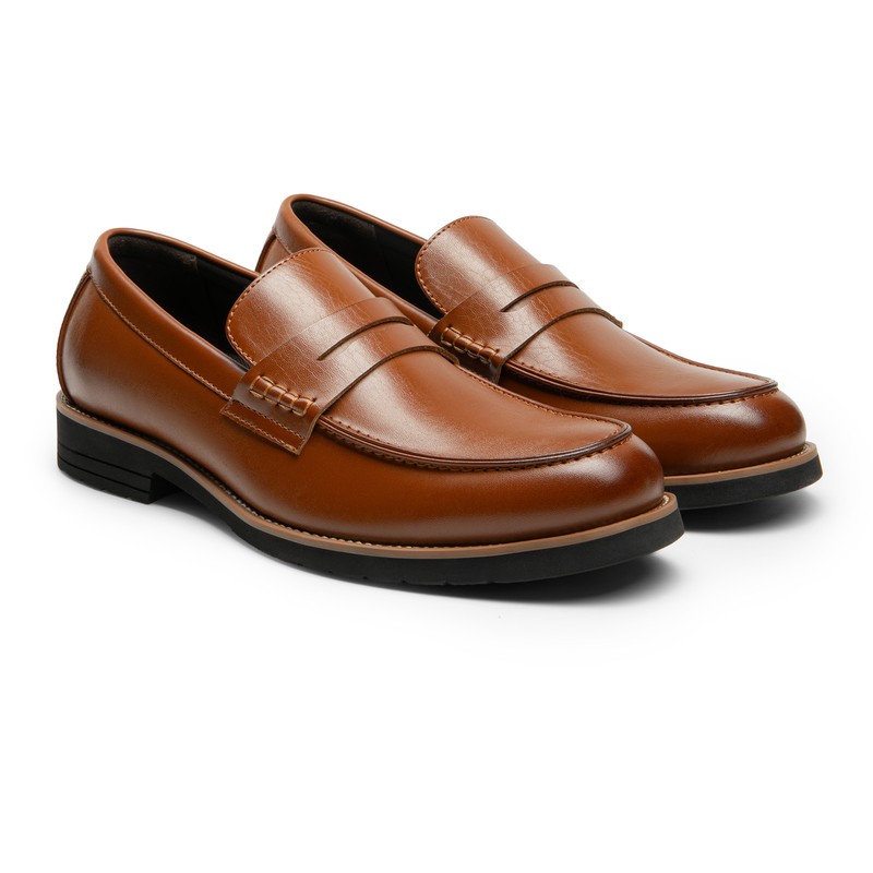 Men's Lightweight Dress Slip-on Penny Loafers Business Formal Shoes