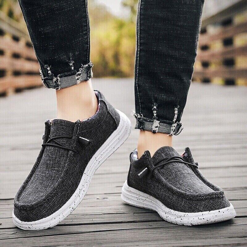 Men's Lightweight Stretch Loafers Breathable Casual Slip-on Sneakers Shoes Size