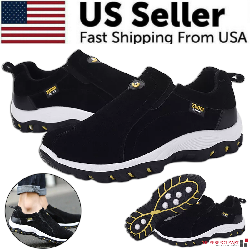 Men's Loafer Slip On Athletic Shoes Casual Walking Sneakers Outdoor Sports