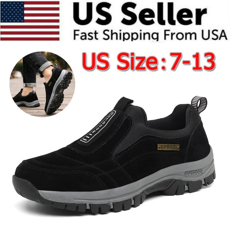 Men's Loafer Slip On Athletic Shoes Casual Walking Sneakers Outdoor Sports