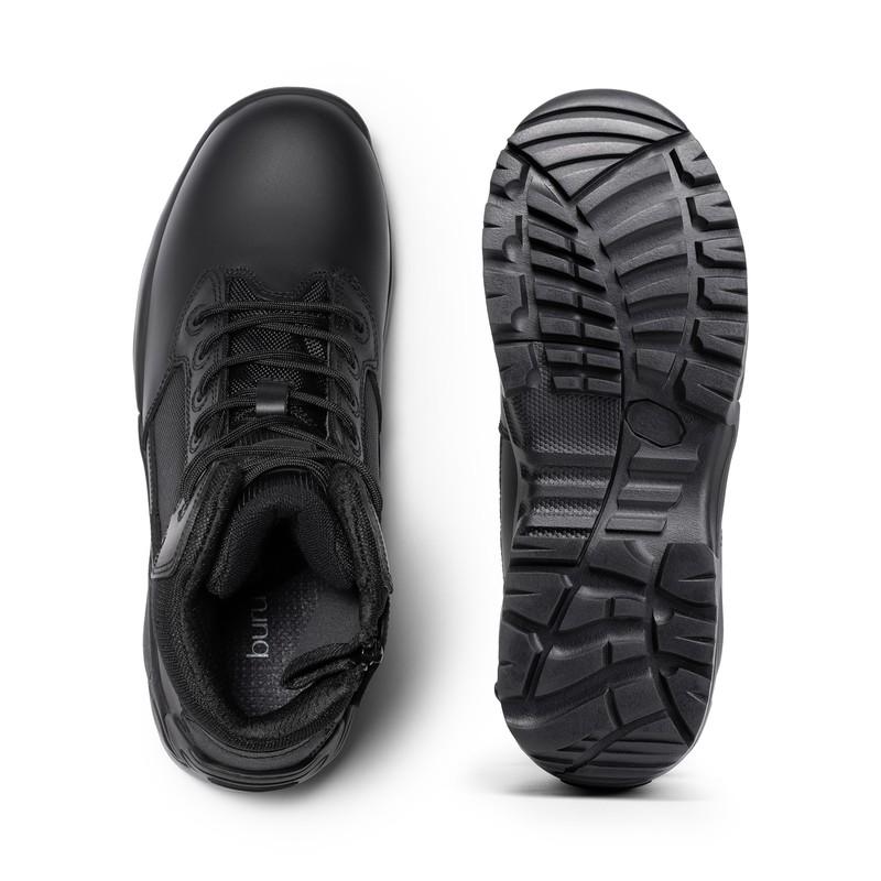 Men's Military Tactical Work Boots Side Zipper Motorcycle Combat Boots