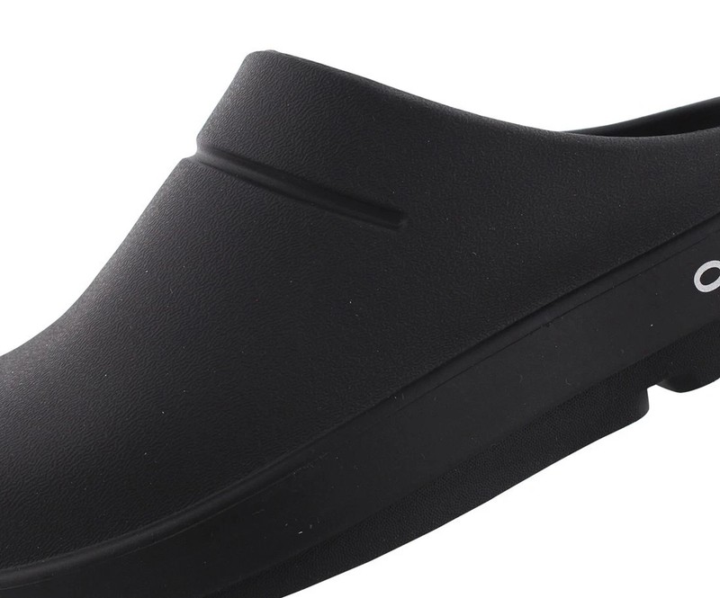 Men's OOFOS OOCLOOG Clog Unisex Everyday Work Shoes Black