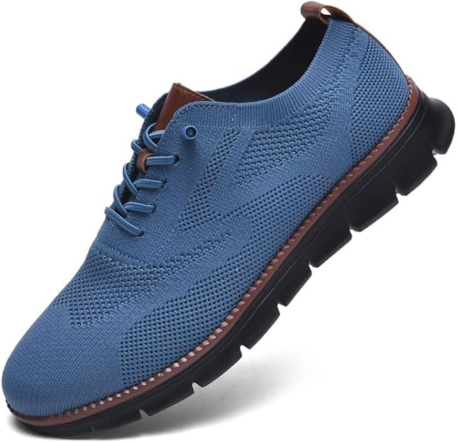 Men's Oxford Dress Shoes Lightweight Breathable Casual Walking Comfort Sneakers