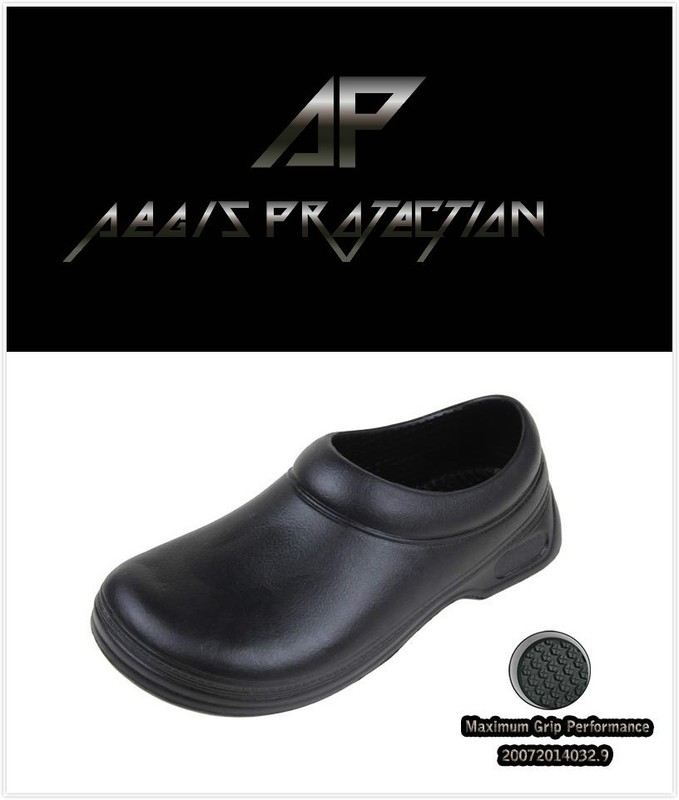 Men's Restaurant Oil Resistant Kitchen Work Shoes Slip-On Skid Non-Slip