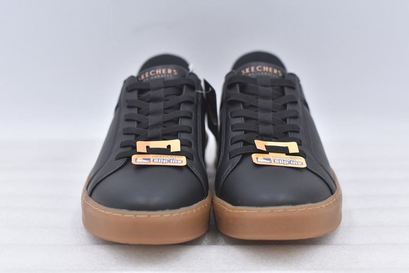 Men's Skechers Court Break Double Vented Slip-In Sneaker Black Size 10.5 183177