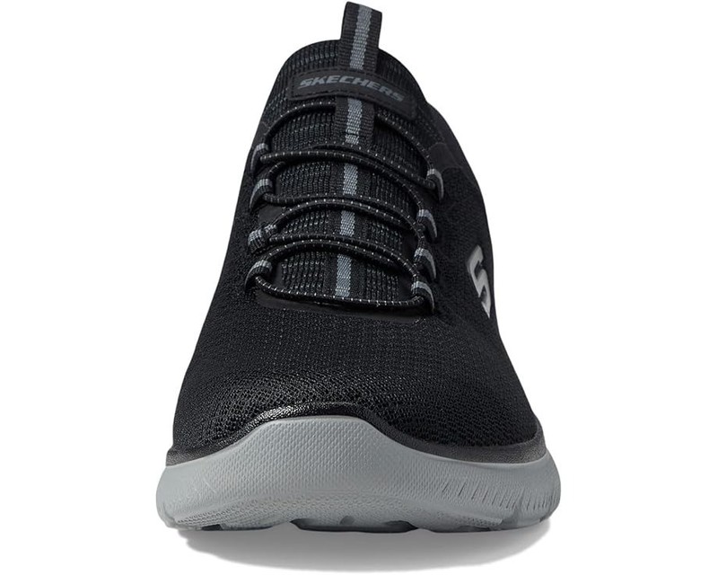 Men's Skechers Summits High Range Hands Free Slip-Ins Black/Charcoal Medium Size