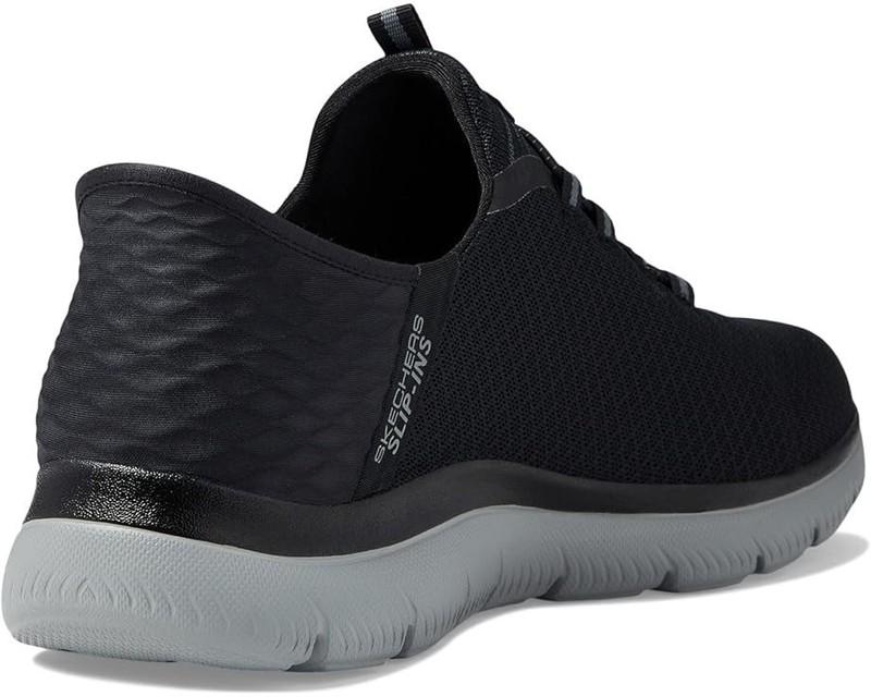 Men's Skechers Summits High Range Hands Free Slip-Ins Black/Charcoal Medium Size