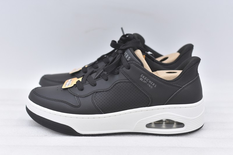 Men's Skechers Uno Court Acacia Slip-In Slip-In Sneaker Black Size 10