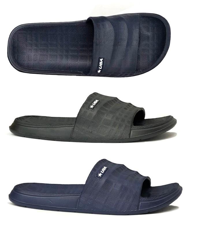 Men's Sports Slide Beach Sandals Soft Heavy Duty Beach Shower Pool Gym