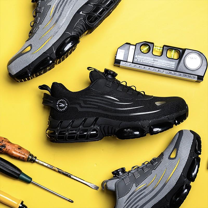 Men's Steel Toe Safety Shoes Male Safety Work Shoes Indestructible Boots US12.5