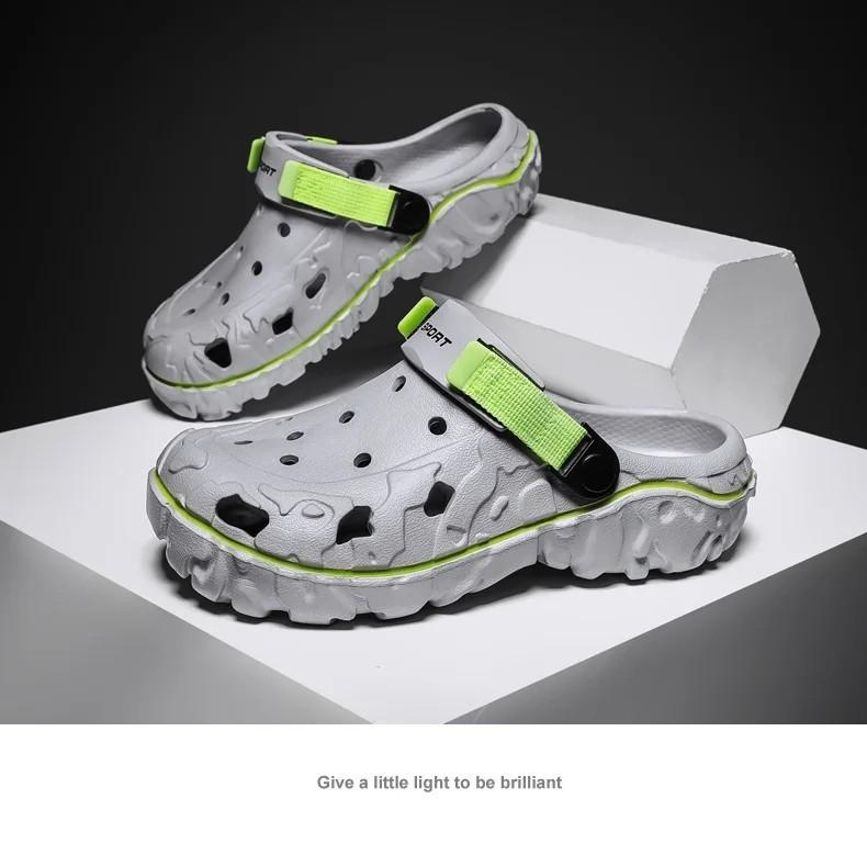 Men’s Summer Sports Sandals Breathable Outdoor EVA Clogs Slip On Casual Beach Sh