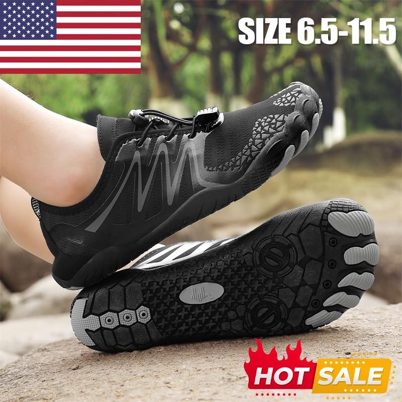 Men's Water Shoes Sports Beach Barefoot Rubber Quick Dry Aqua Sock Slip on Shoes