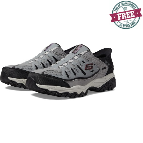 Men Skechers Afterburn M. Fit Ridgeburn Hands Free Slip-Ins Comfortable Gray