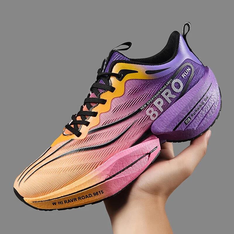 Men Sneakers Carbon Plate Cushioned Tennis Shoe Outdoor Breathable Running Shoes