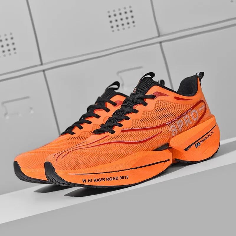 Men Sneakers Carbon Plate Cushioned Tennis Shoe Outdoor Breathable Running Shoes