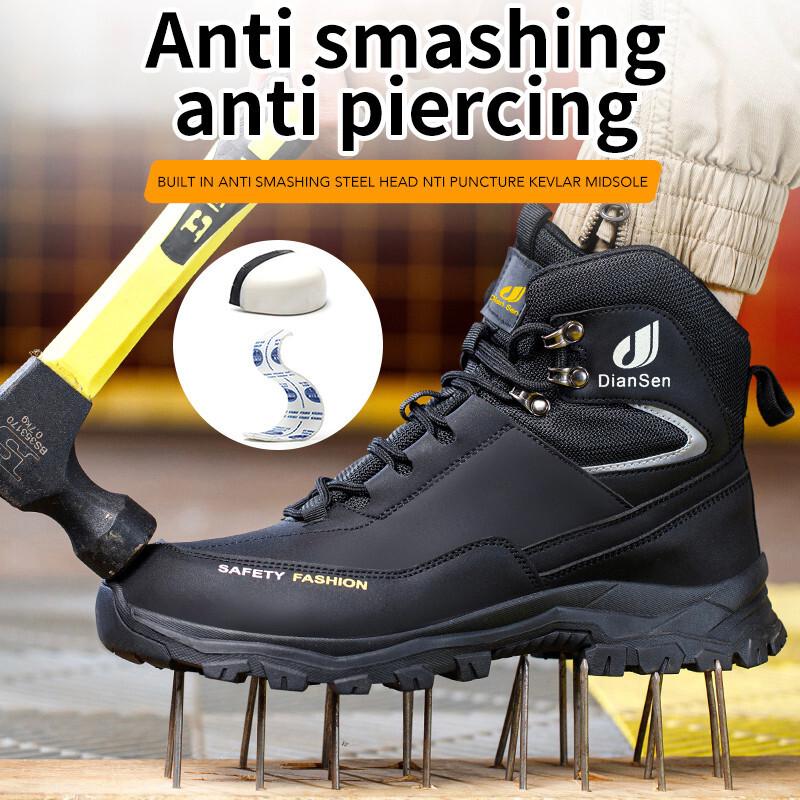 Men Steel Toe Safety Work Boot Indestructible Puncture Proof Protective Footwear