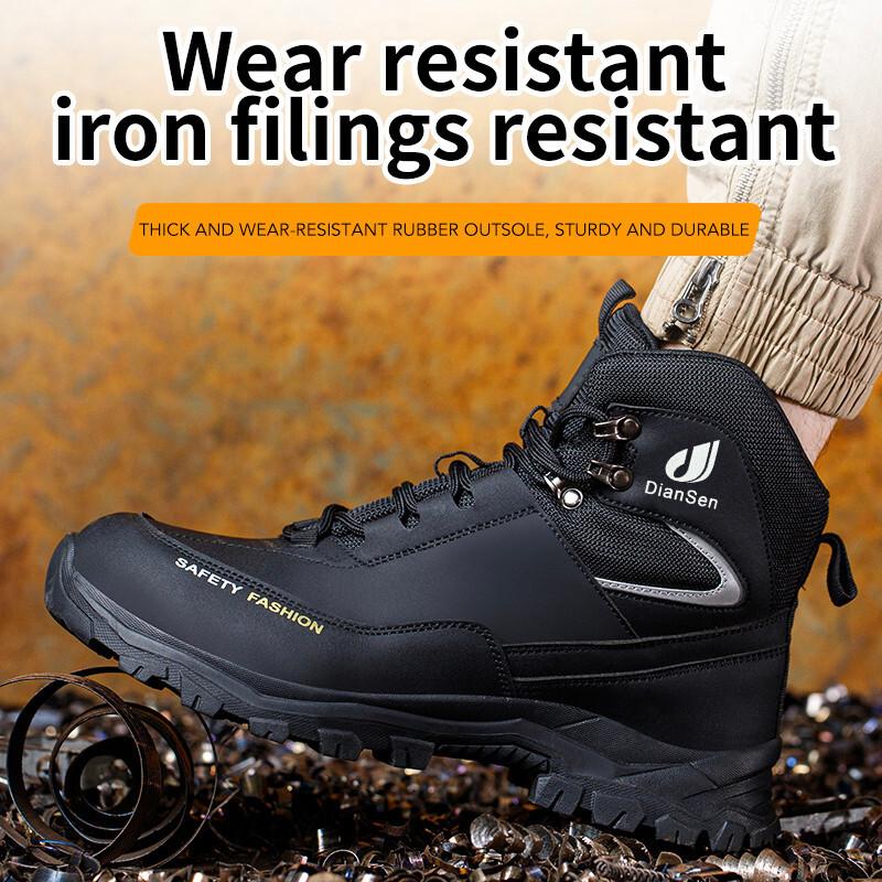 Men Steel Toe Safety Work Boot Indestructible Puncture Proof Protective Footwear