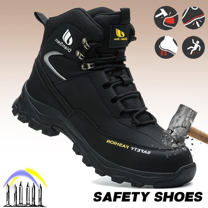 Men Steel Toe Safety Work Boot Indestructible Puncture Proof Protective Footwear