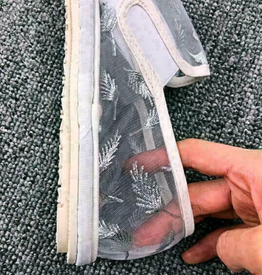 Men Transparent Mesh Breathable Pull On Flats Sandals Casual Loafers Shoes New H