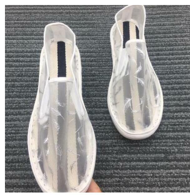 Men Transparent Mesh Breathable Pull On Flats Sandals Casual Loafers Shoes New H