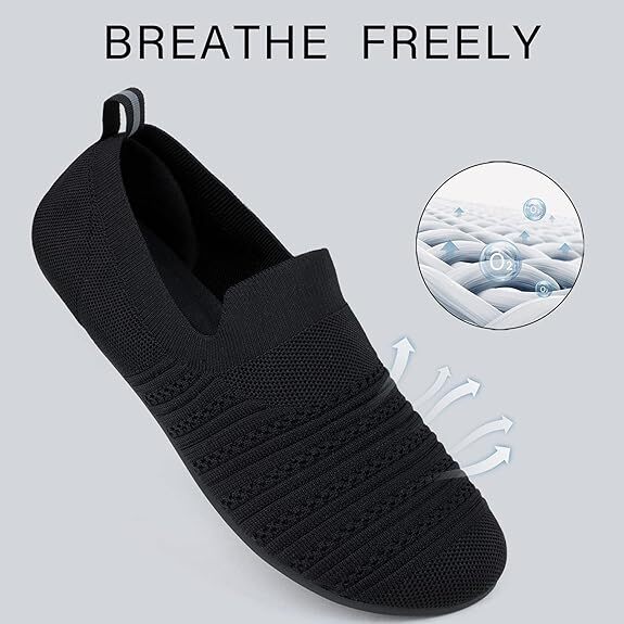 Mens Breathable Elastic Lightweight Slippers Soft Sole House Shoes