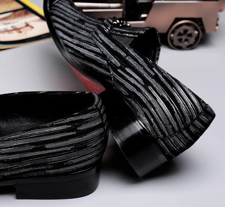 Mens British Metal Toe Dress Business Real Leather Slip On Wedding Shoes New