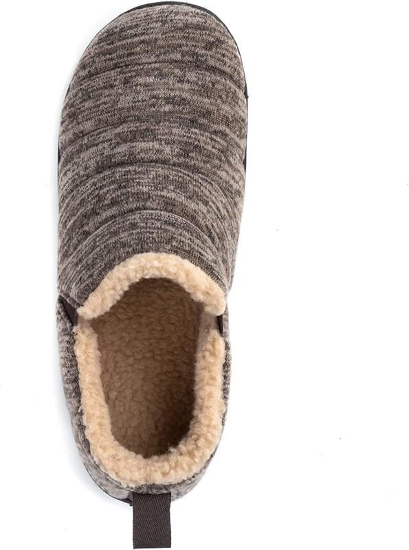 Mens Cozy Memory Foam Slippers Fuzzy Fleece Lined Indoor And Outdoor House Shoes