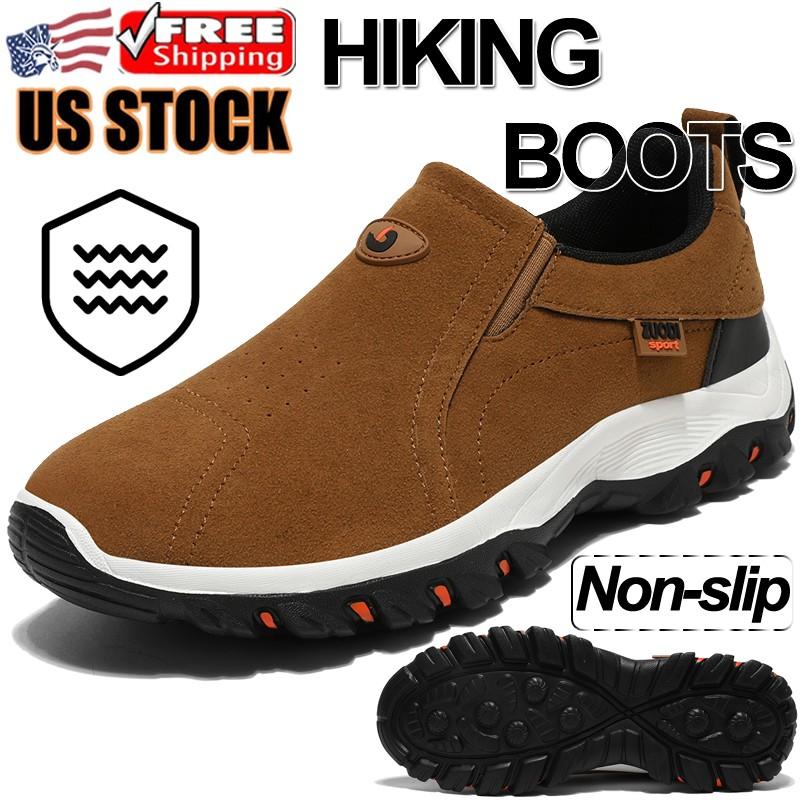 Mens Hiking Boots Outdoor Casual Sport Walking Breathable Non-slip Loafers Shoes