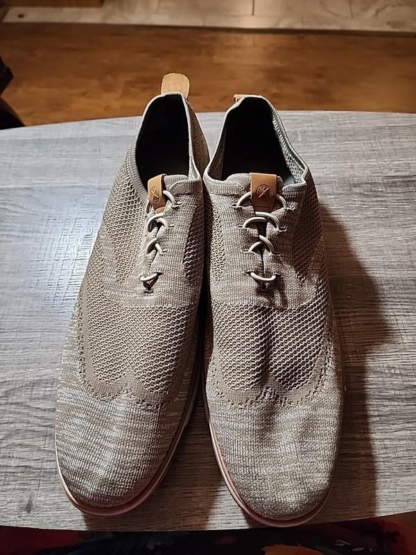 Mens Hush Puppies Size 15 Wide Large Tan Free Shipping Comfortable Good Conditin