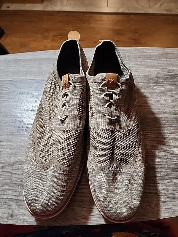 Mens Hush Puppies Size 15 Wide Large Tan Free Shipping Comfortable Good Conditin