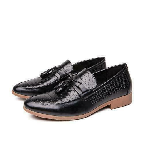 Mens Pointed Toe Work Office Slip On Formal Club Loafers Business Leisure Shoes