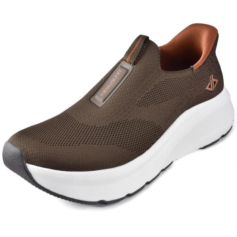 Mens Slip On Free Up Hands Shoes Wide Toe Box Arch Support Orthopedic Sneakers