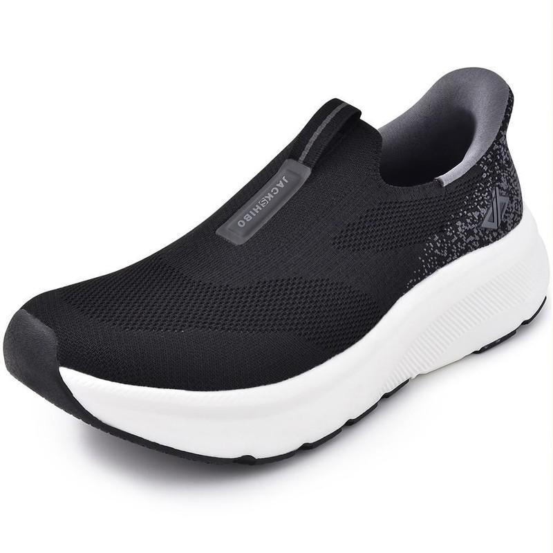 Mens Slip on Free up Hands Shoes Wide Toe Box Arch Support Orthopedic Sneakers