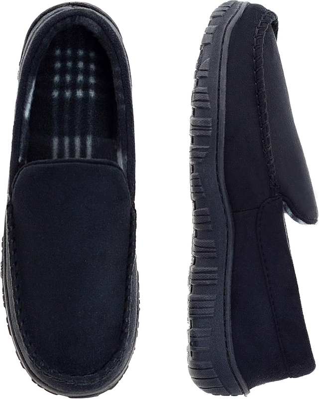 Mens Slippers Moccasins for Men Breathable Memory Foam House Shoes Indoor Outdoo