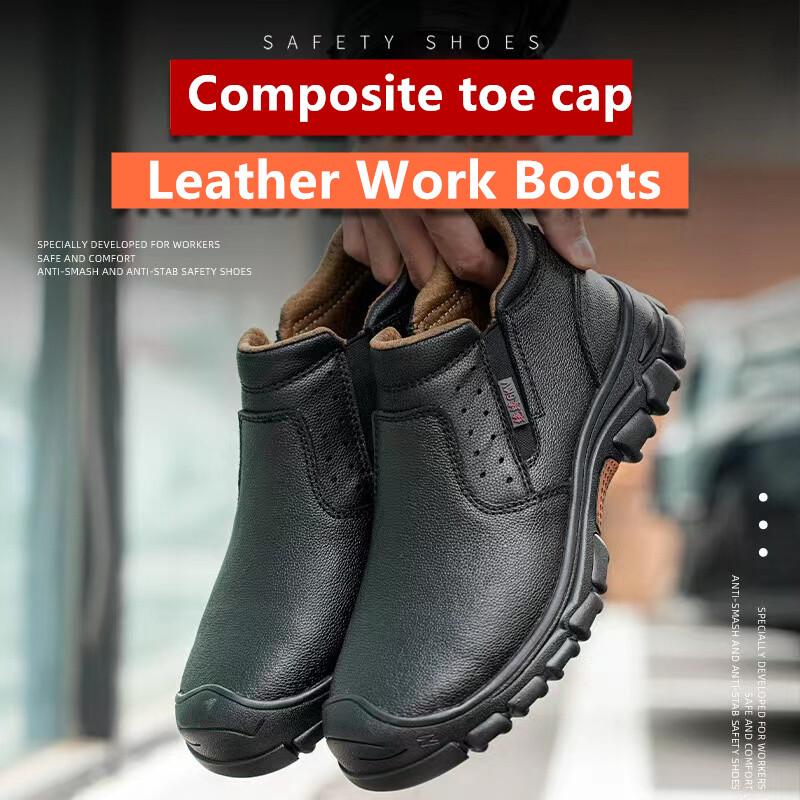 Mens Steel Toe Work Boots Indestructible Non Slip Boots Construction Work Shoes