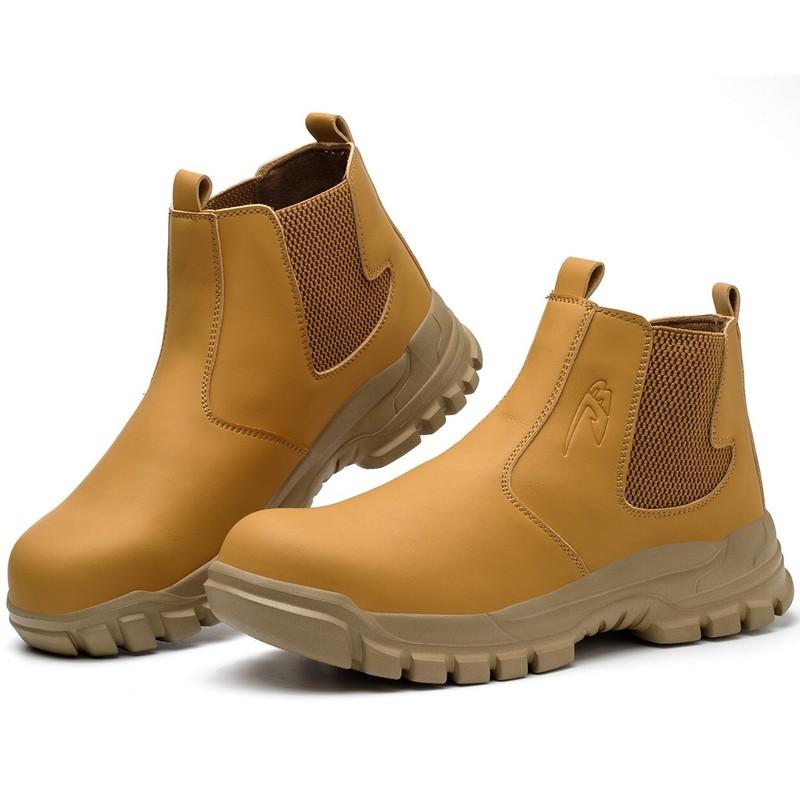 Mens Steel Toe Work Boots Indestructible Safety Shoes Comfortable Slip Resista