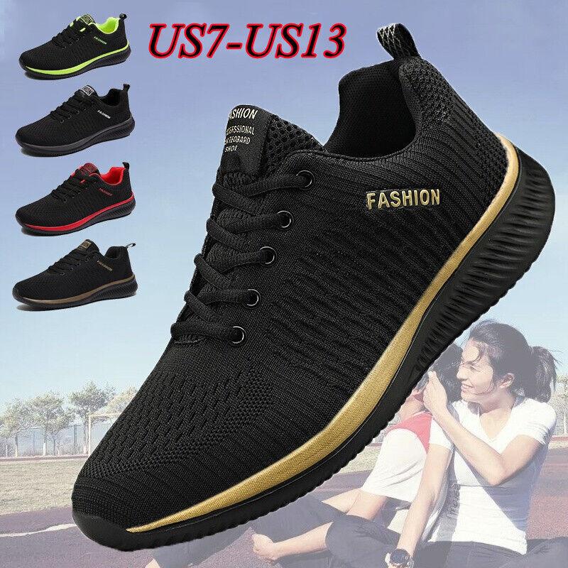 Mens Tennis Shoes Lightweight Gym Running Shoes Outdoor Sports Shoes Plus Size