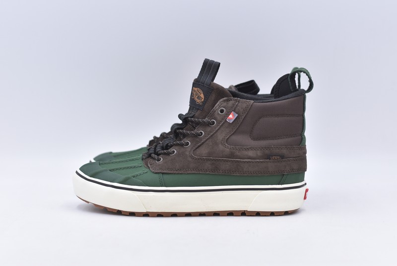 Mens Vans Sk8-HI Del Pato MTE-2 All Weather Shoes Brown Green Size 10 Skate