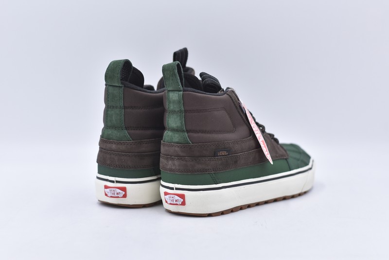 Mens Vans Sk8-HI Del Pato MTE-2 All Weather Shoes Brown Green Size 10 Skate