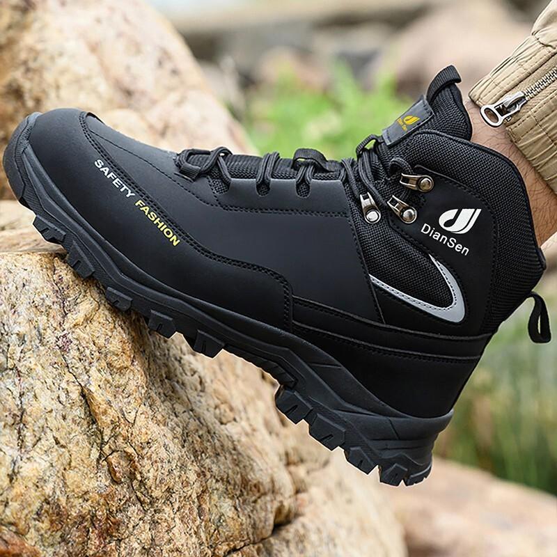 Mens Waterproof Work Boots Steel Toe Sneakers Safety Shoes Indestructible Shoes