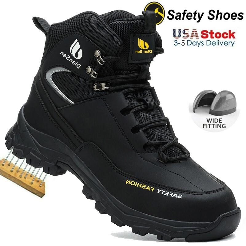 Mens Waterproof Work Boots steel toe sneakers Safety Shoes Indestructible shoes