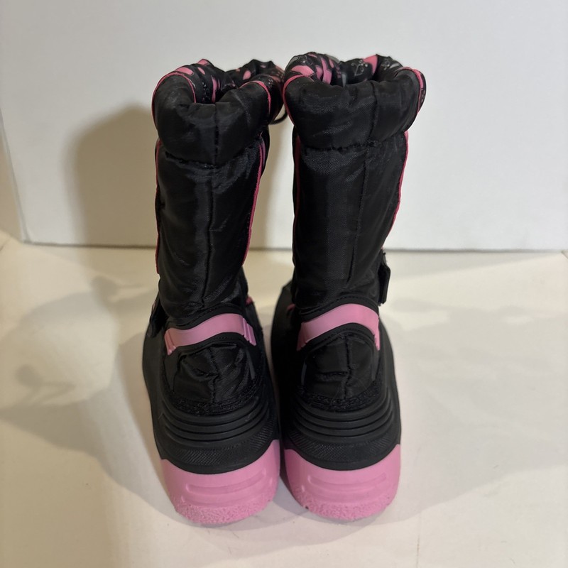 Merence Girls Black Snow Boots With Hearts Size 32