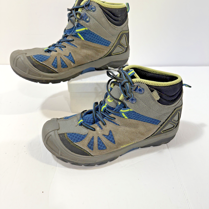 Merrell Capra Mid WTPF Shoes Boys Size 5.5M Gray Blue Waterproof Hiking Boots