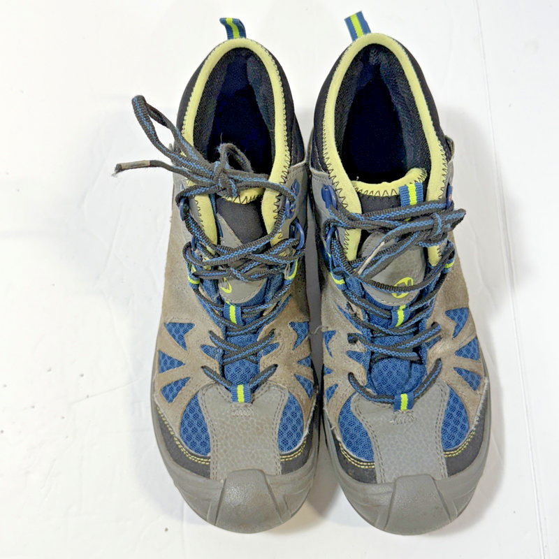 Merrell Capra Mid WTPF Shoes Boys Size 5.5M Gray Blue Waterproof Hiking Boots
