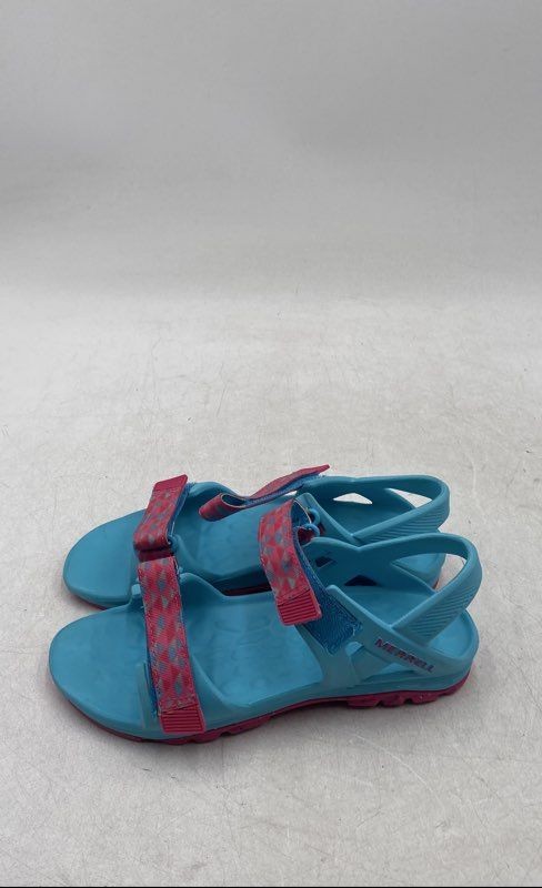 Merrell Girls Blue Pink ML Hydro Drift Strappy Open Toe Hiking Sandals Size 4