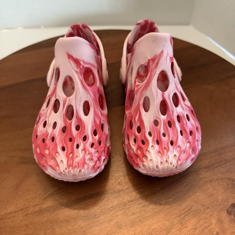 Merrell HYDRO MOC Kids Size 11 Pink White Swirl Rubber Water Shoes Sandals