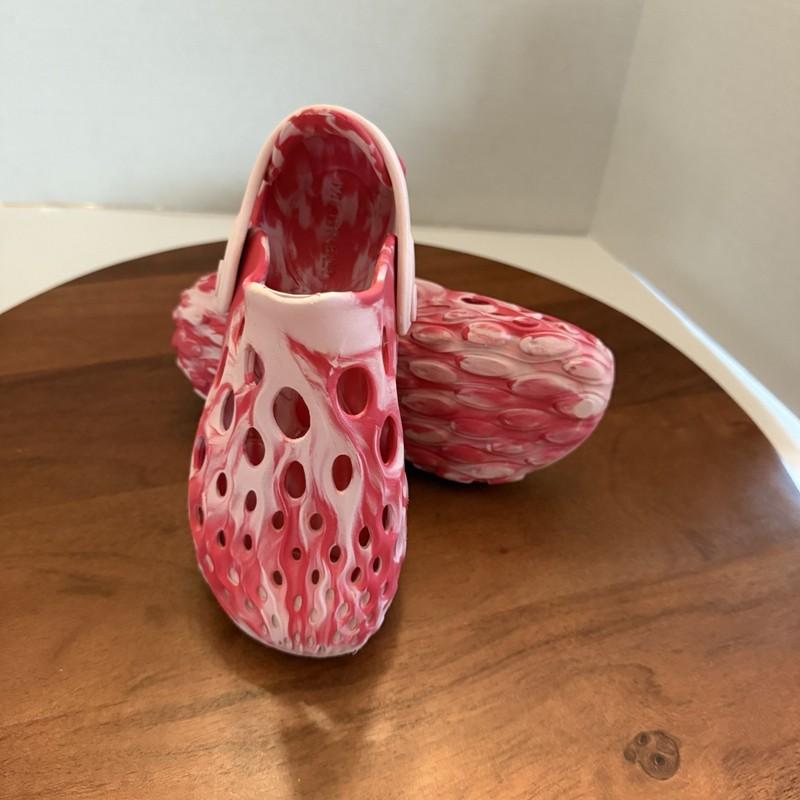 Merrell HYDRO MOC Kids Size 11 Pink White Swirl Rubber Water Shoes Sandals